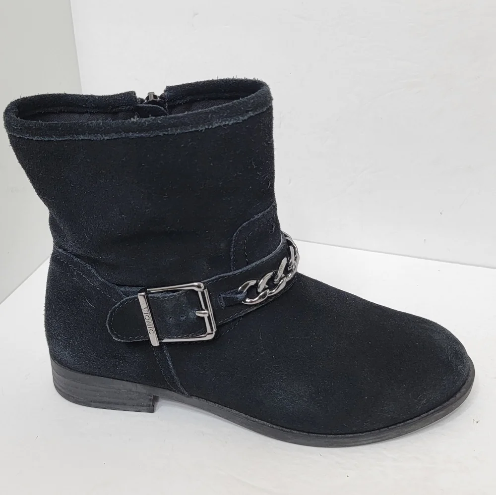 VIONIC Orthaheel Country Crescent Suede Boots Ankle Buckle Size 7.5 - Picture 7 of 14